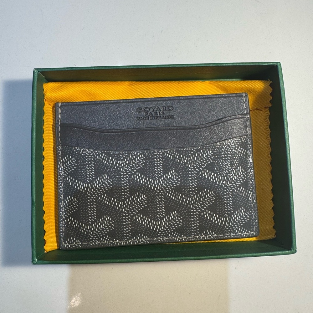 Goyard Black and Gray Card Holder